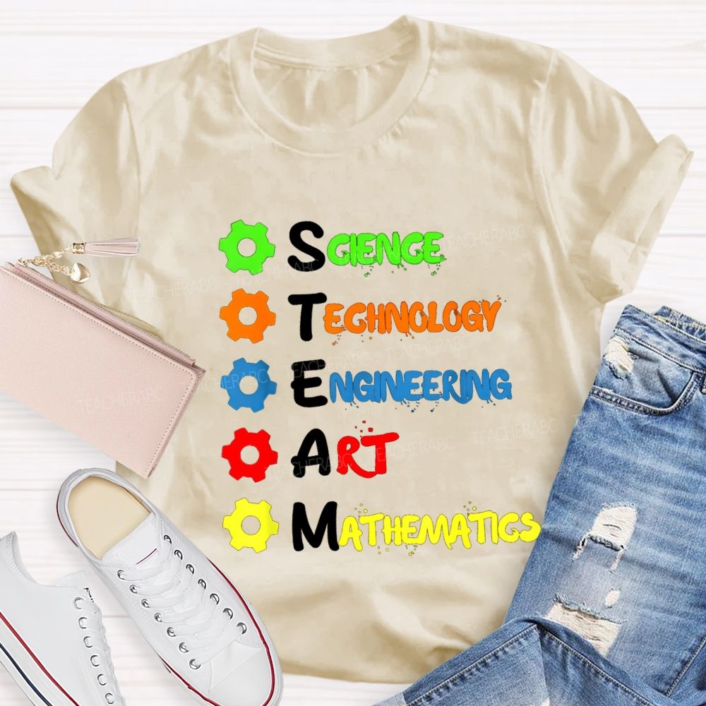 Science Technology Engineering Mathematics STEM Teacher T-shirt