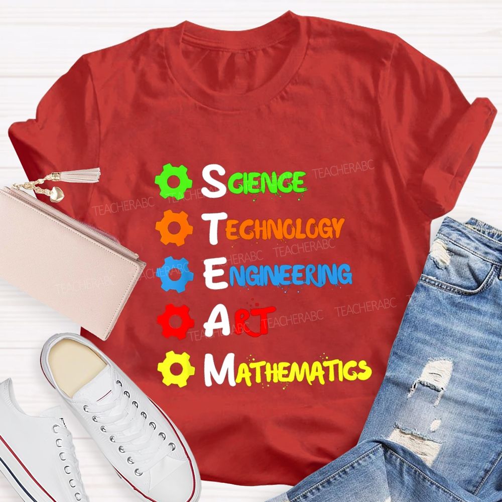 Science Technology Engineering Mathematics STEM Teacher T-shirt