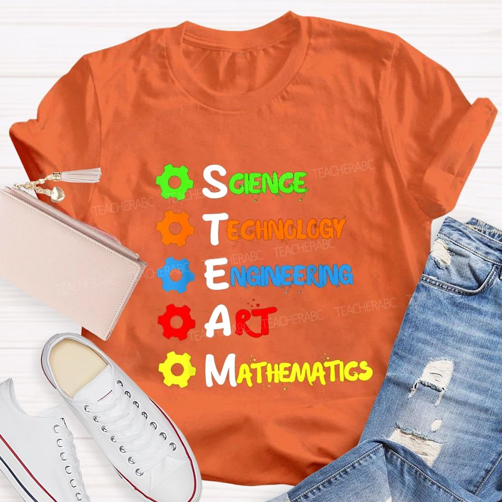 Science Technology Engineering Mathematics STEM Teacher T-shirt