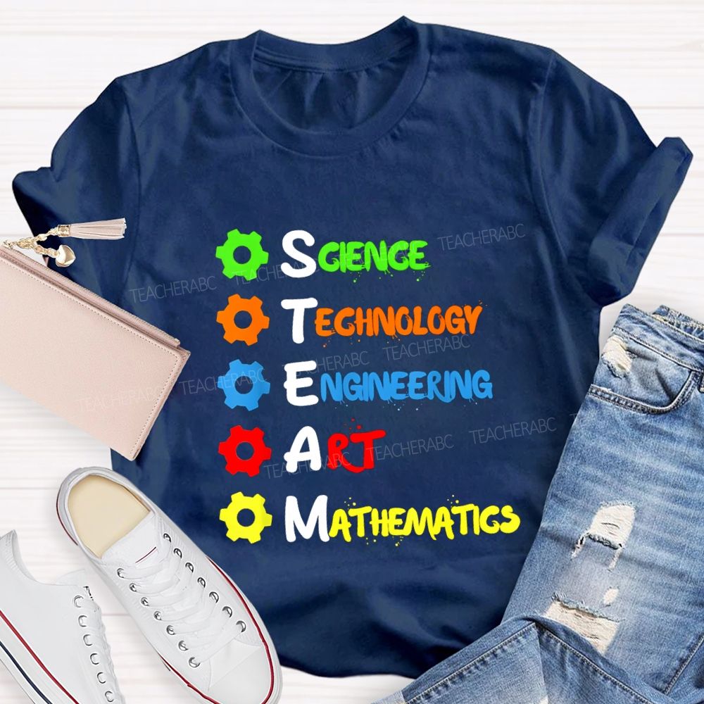 Science Technology Engineering Mathematics STEM Teacher T-shirt