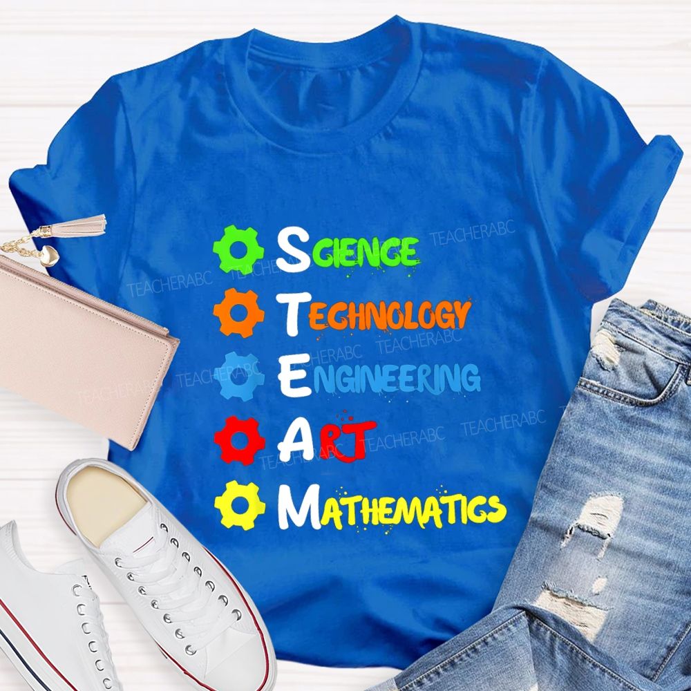 Science Technology Engineering Mathematics STEM Teacher T-shirt