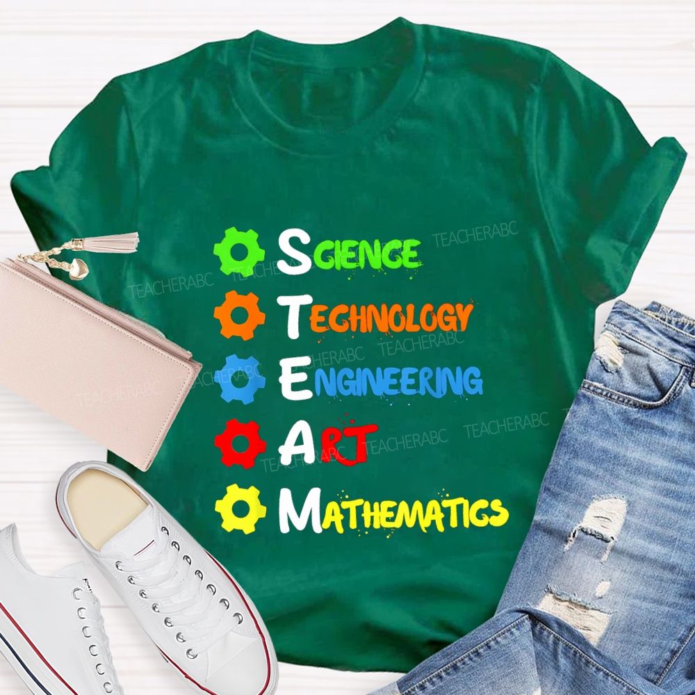 Science Technology Engineering Mathematics STEM Teacher T-shirt