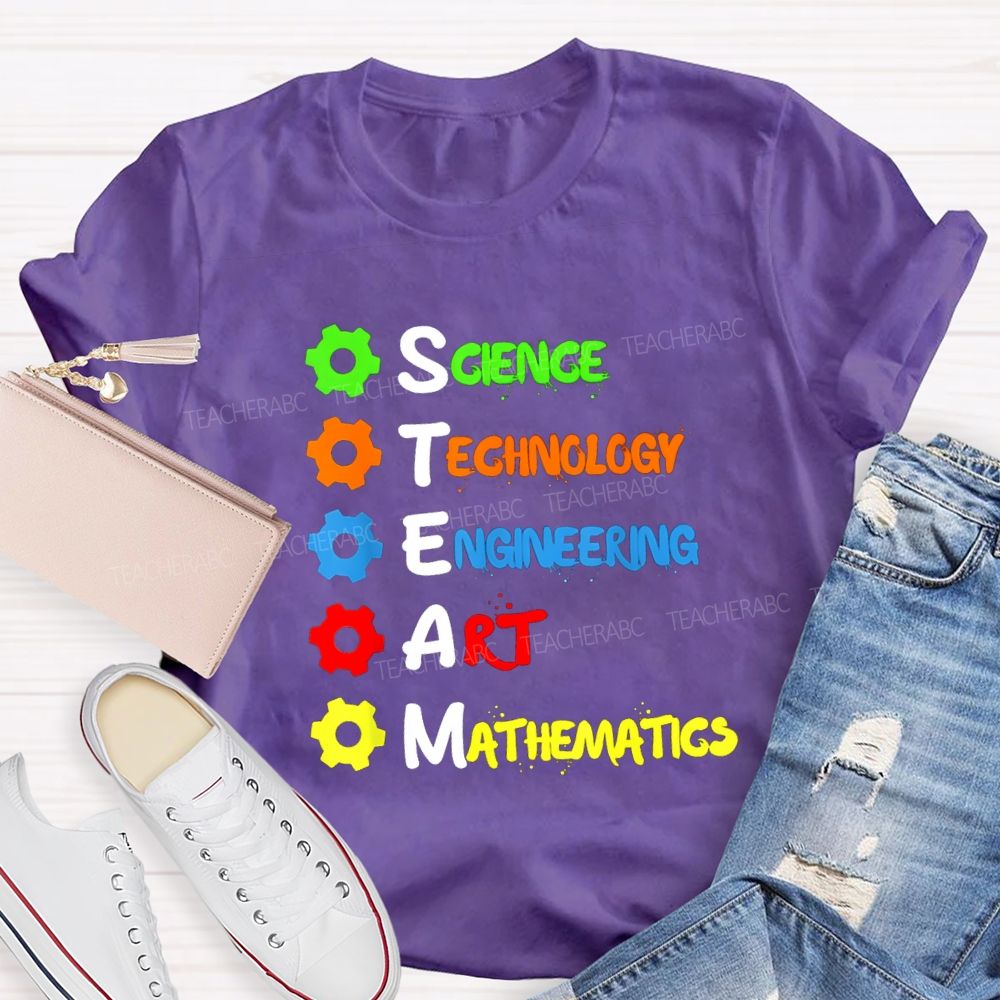 Science Technology Engineering Mathematics STEM Teacher T-shirt