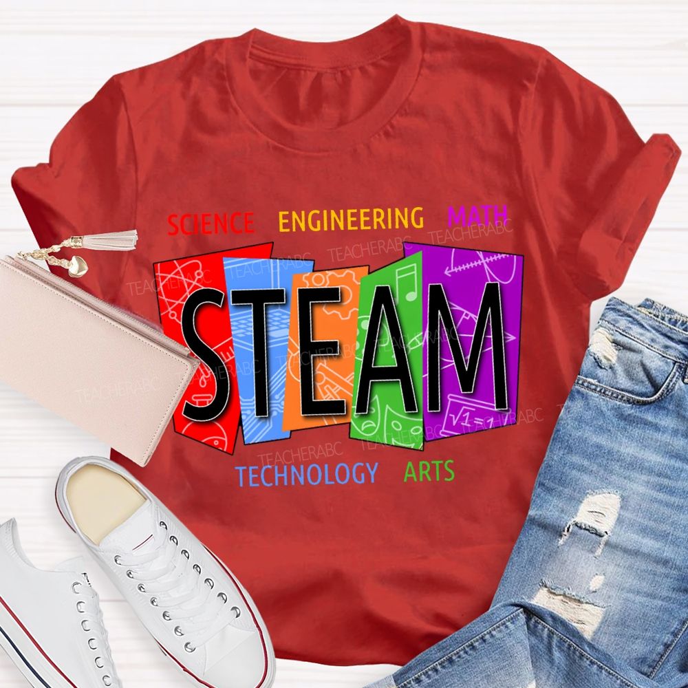 Steam Science Engineering Math Technology Arts Teacher T-shirt