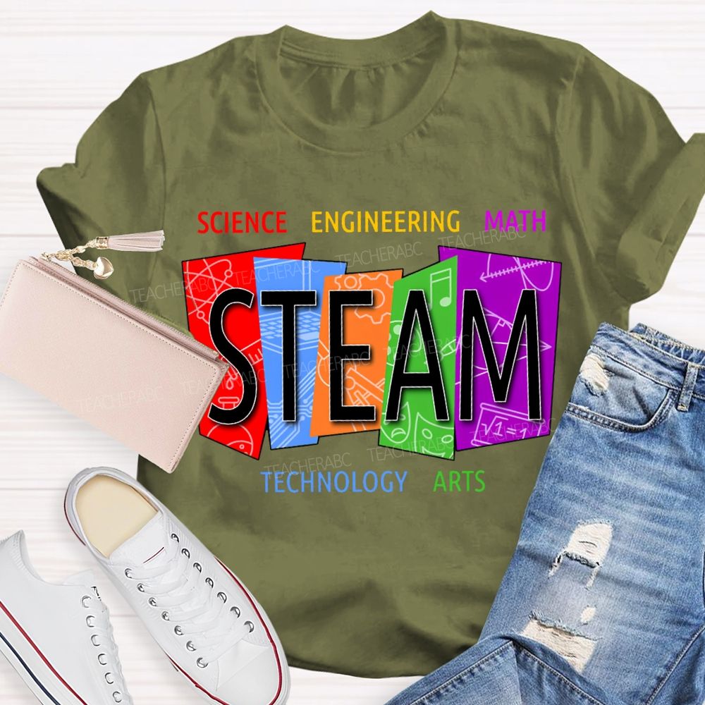 Steam Science Engineering Math Technology Arts Teacher T-shirt
