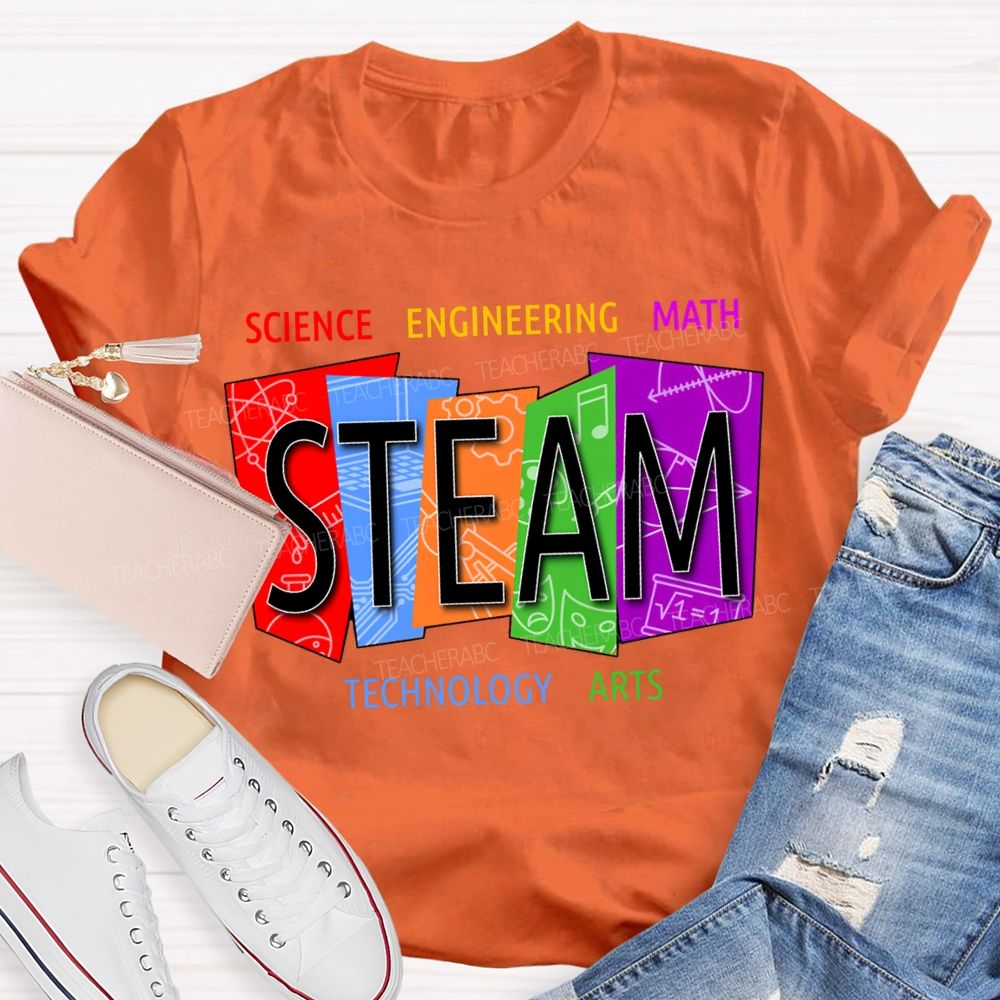 Steam Science Engineering Math Technology Arts Teacher T-shirt