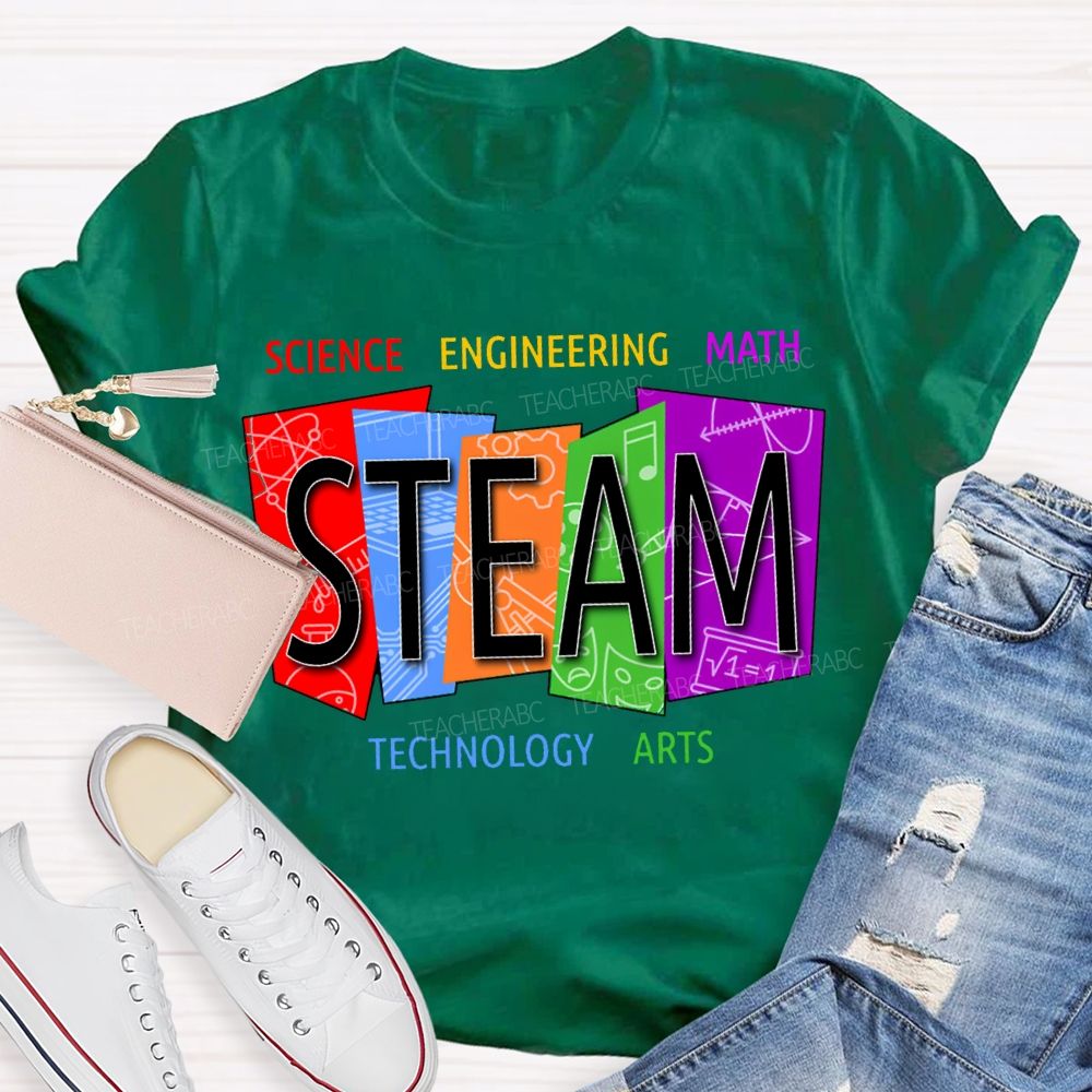 Steam Science Engineering Math Technology Arts Teacher T-shirt