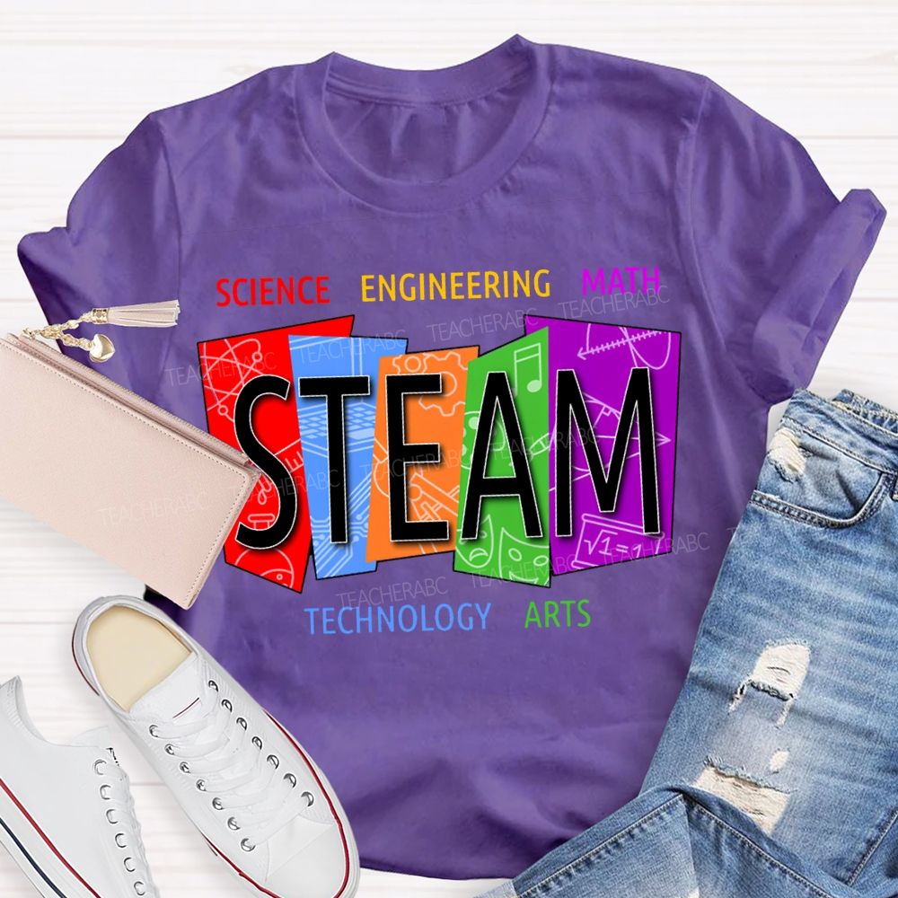 Steam Science Engineering Math Technology Arts Teacher T-shirt