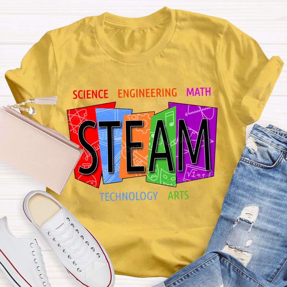 Steam Science Engineering Math Technology Arts Teacher T-shirt