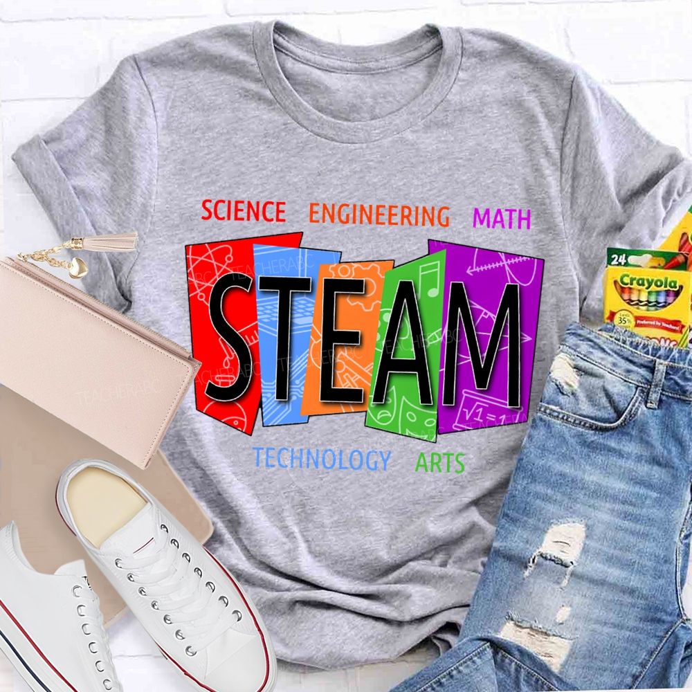 Steam Science Engineering Math Technology Arts Teacher T-shirt