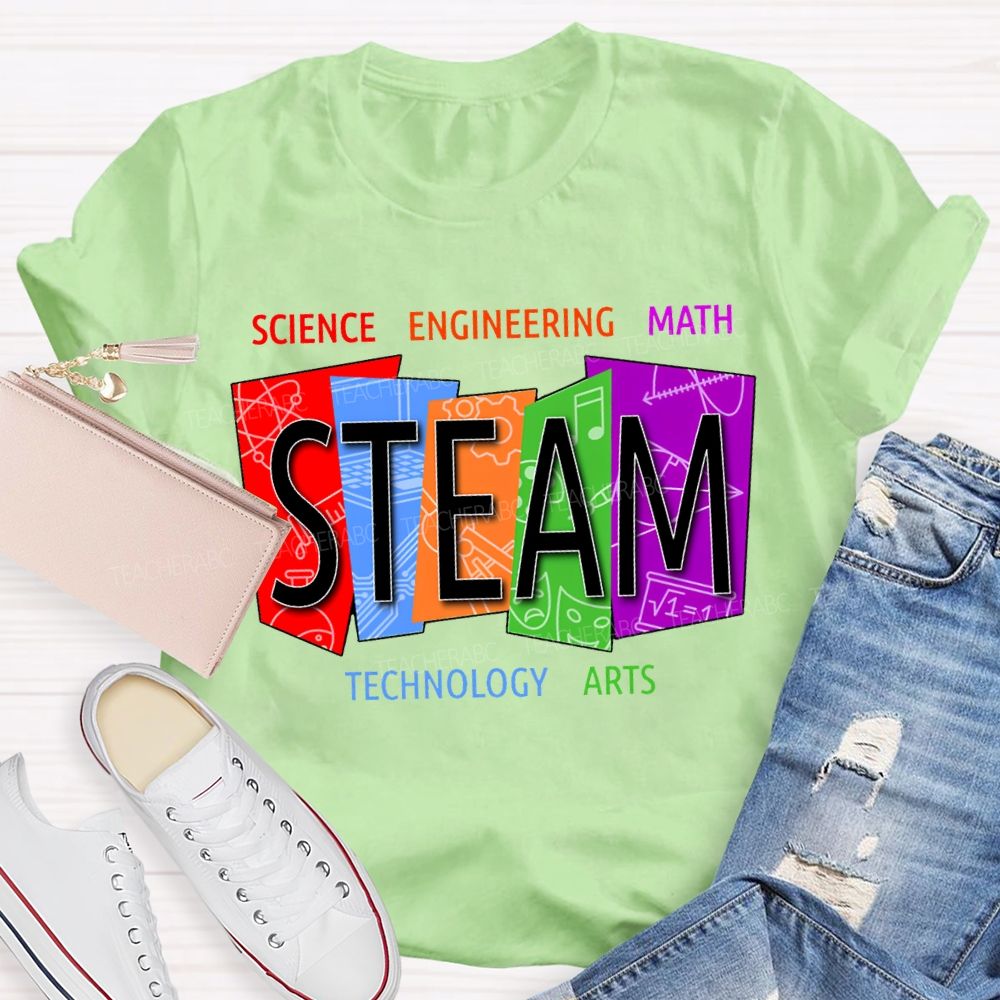 Steam Science Engineering Math Technology Arts Teacher T-shirt