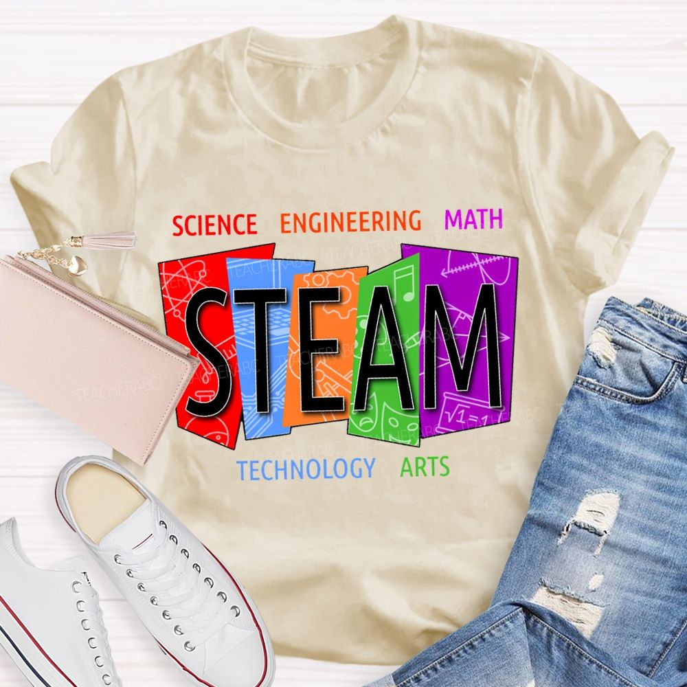 Steam Science Engineering Math Technology Arts Teacher T-shirt