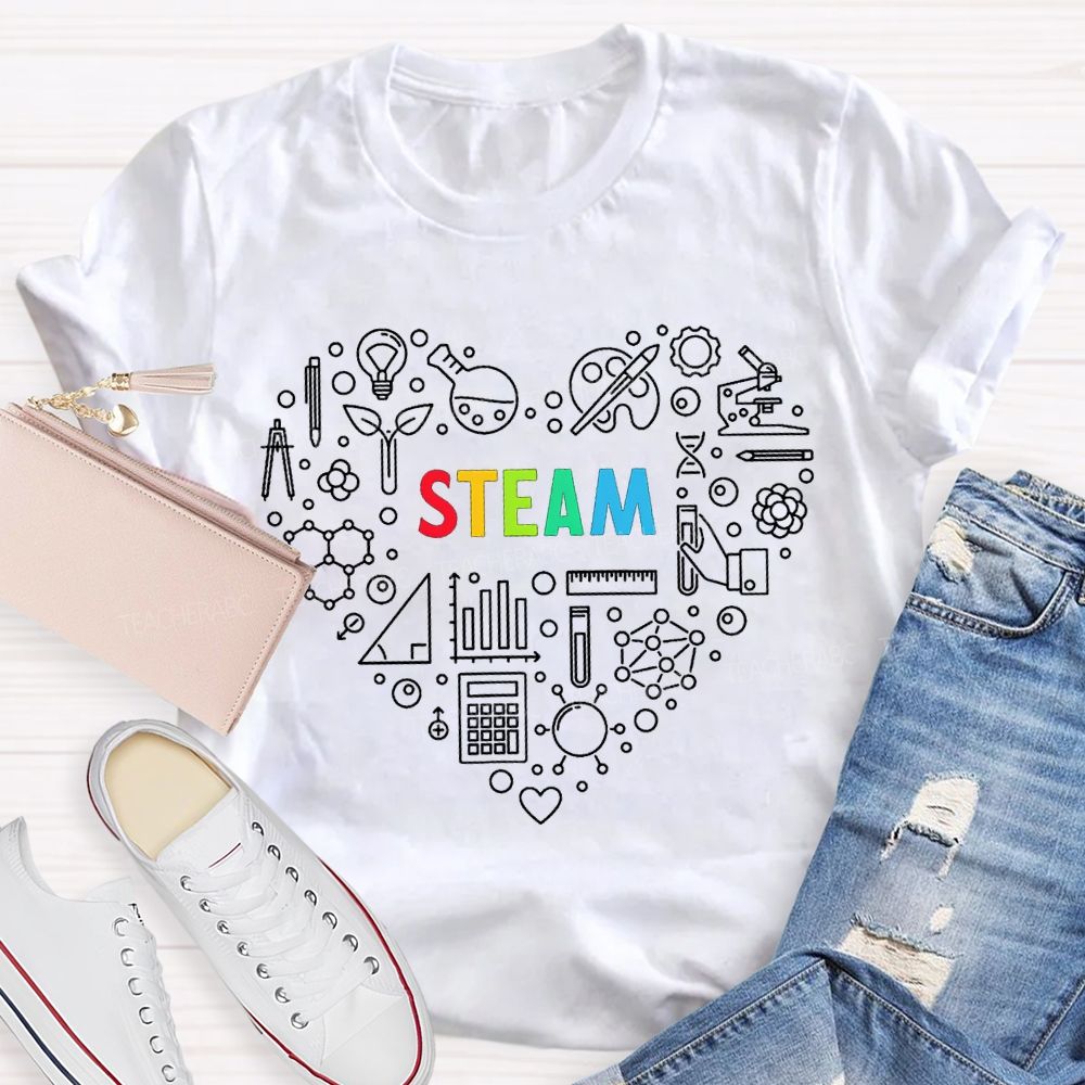 Steam Various Experimental Equipment Science Teacher T-shirt