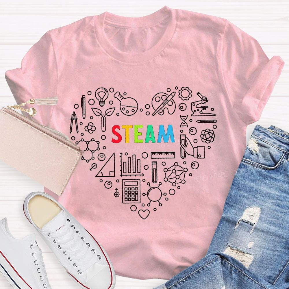 Steam Various Experimental Equipment Science Teacher T-shirt