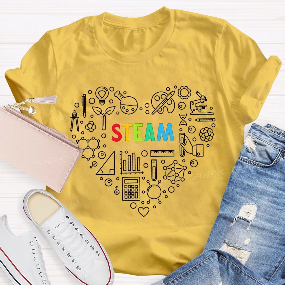 Steam Various Experimental Equipment Science Teacher T-shirt