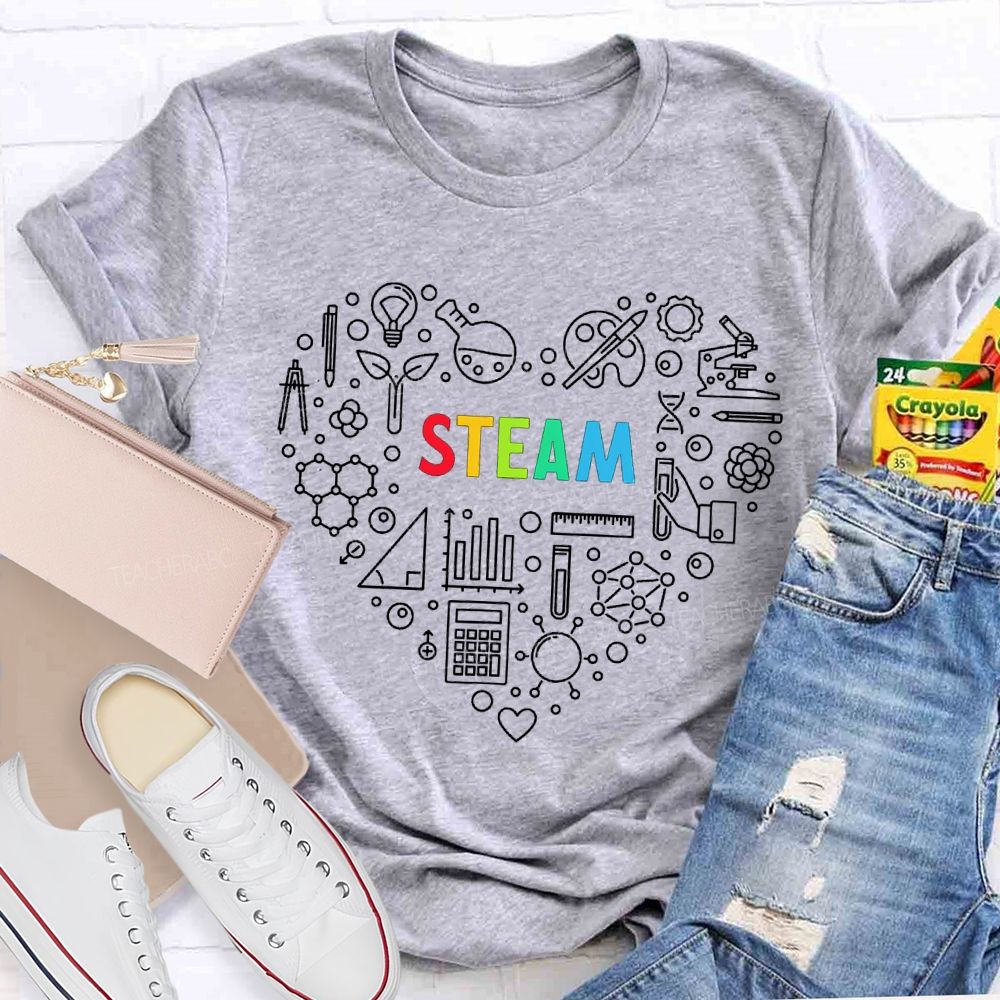 Steam Various Experimental Equipment Science Teacher T-shirt