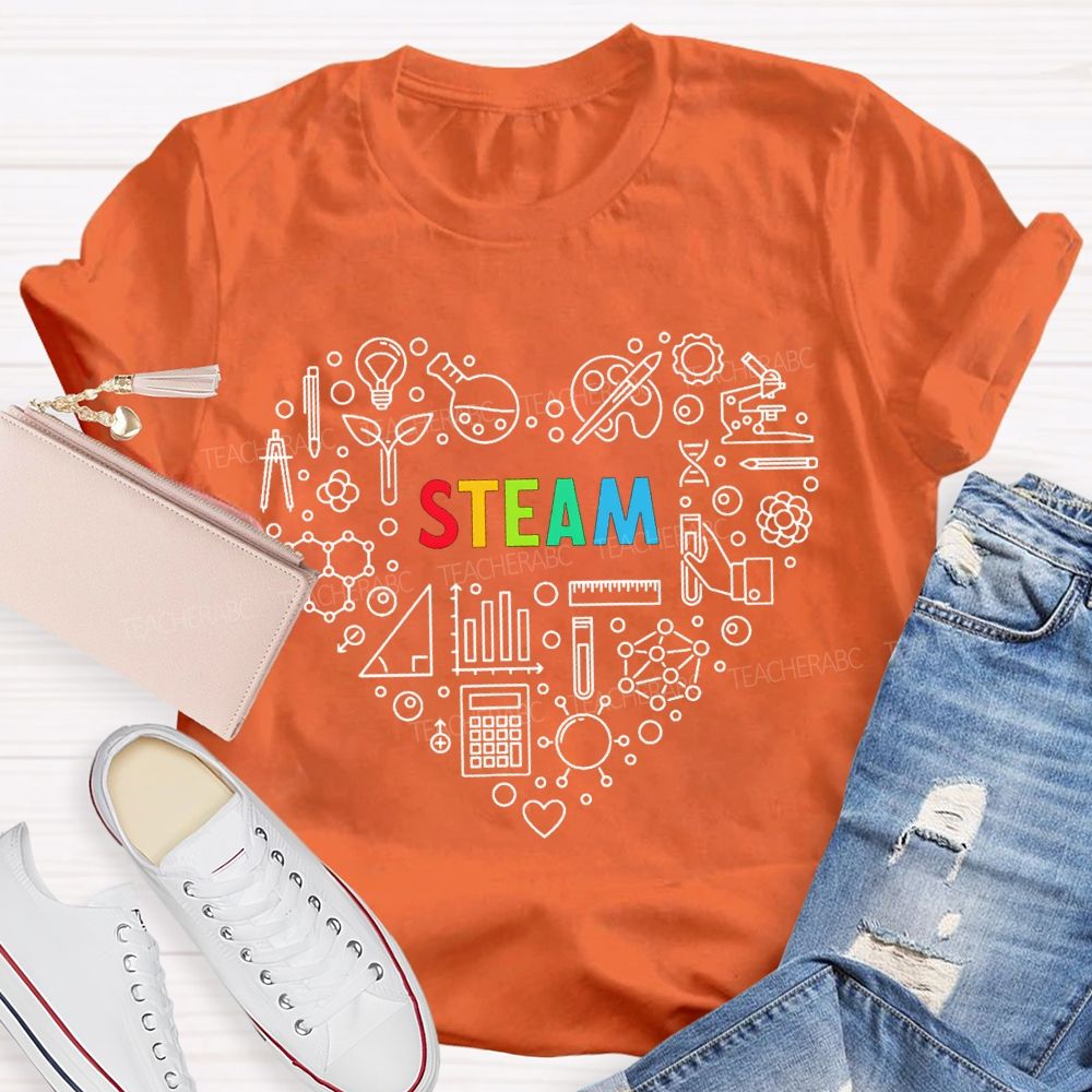 Steam Various Experimental Equipment Science Teacher T-shirt