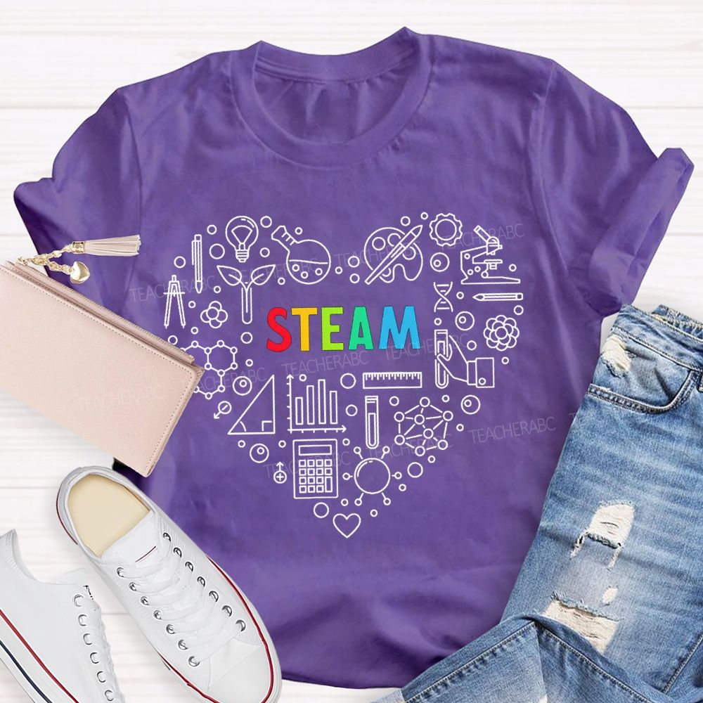 Steam Various Experimental Equipment Science Teacher T-shirt