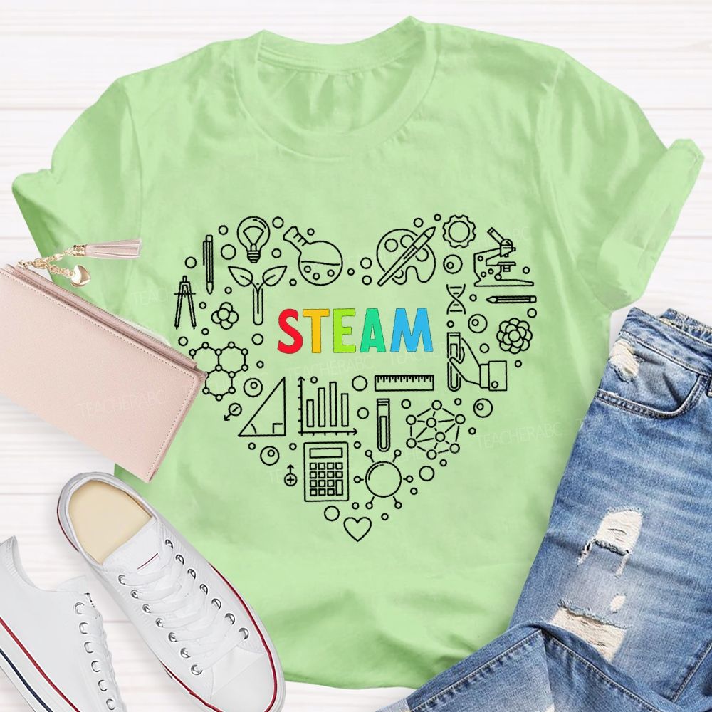 Steam Various Experimental Equipment Science Teacher T-shirt