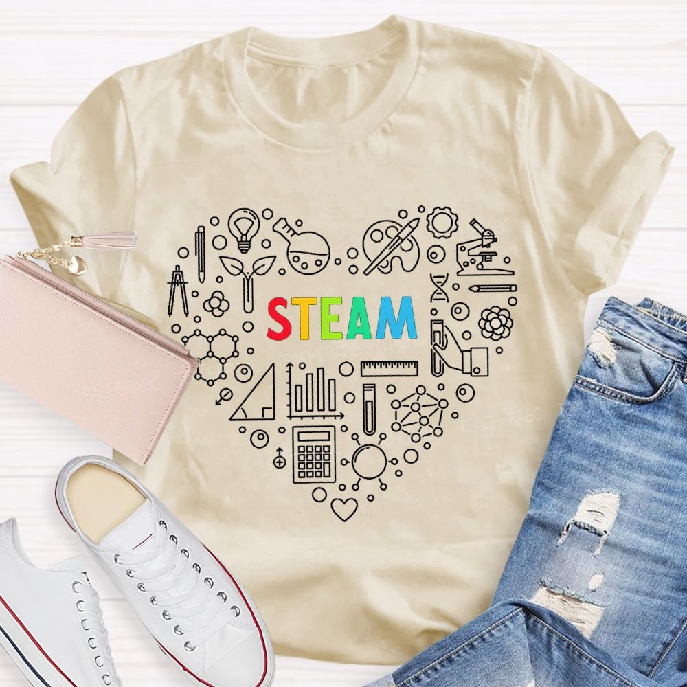 Steam Various Experimental Equipment Science Teacher T-shirt