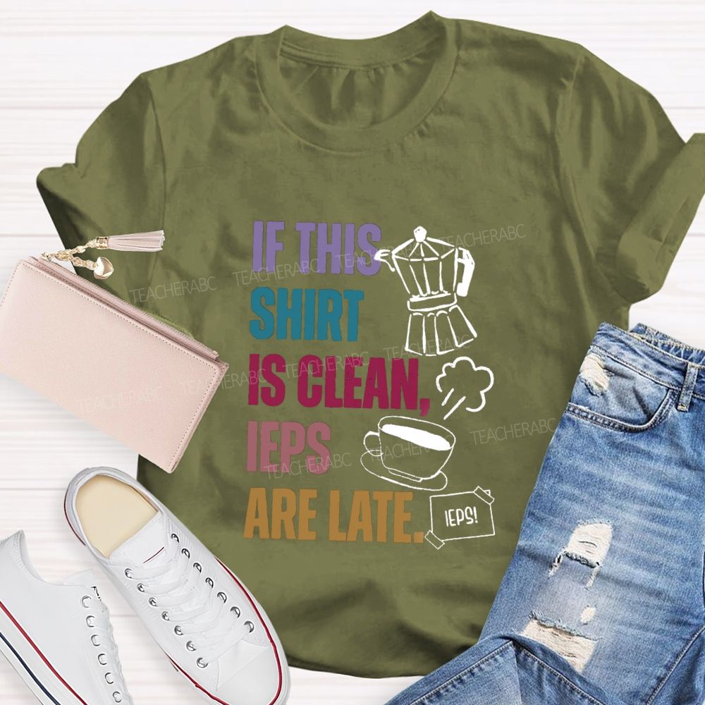 If This Shirt Is Clean IEPs Are Late Teacher T-shirt