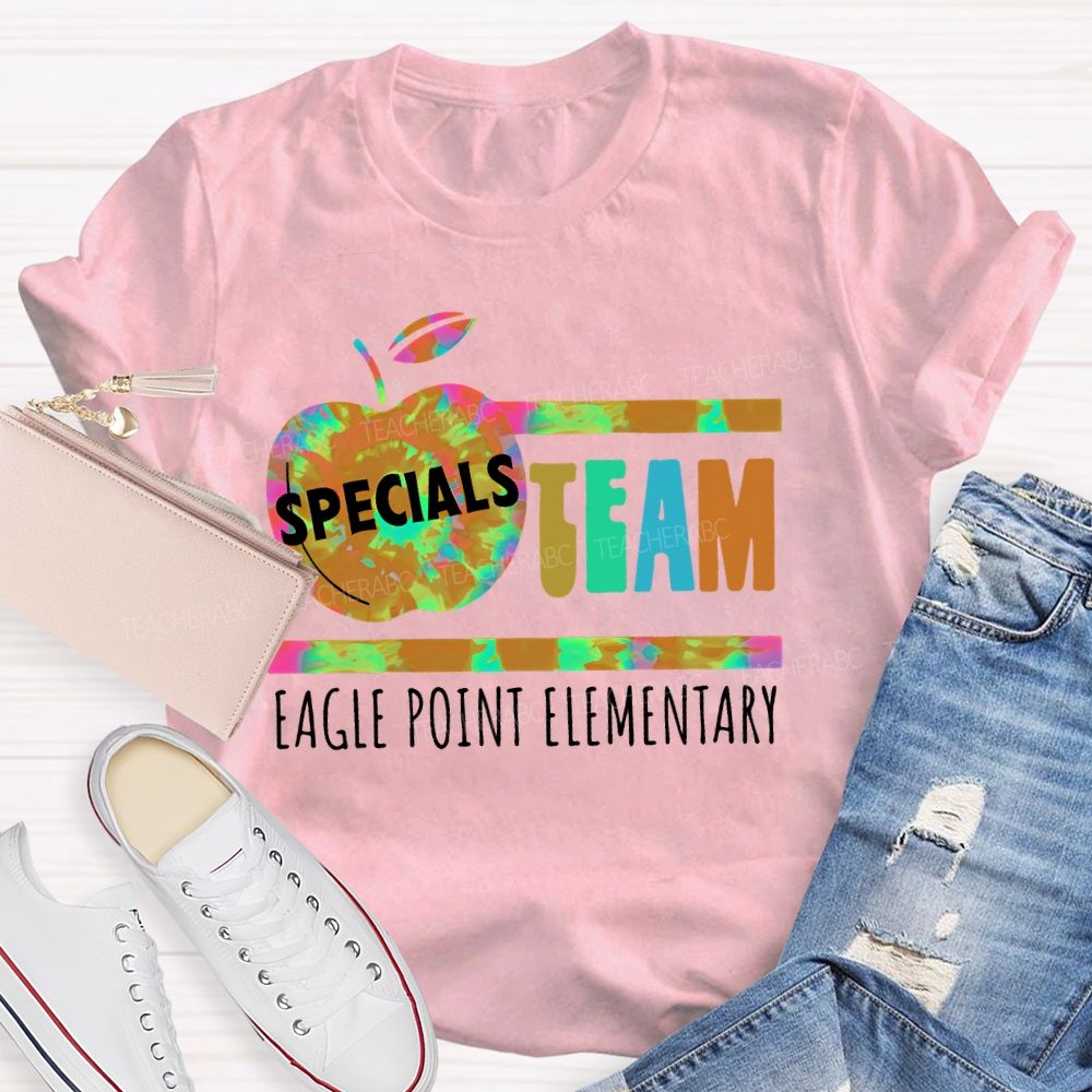Personalized School Name Specials Team Teacher T-shirt