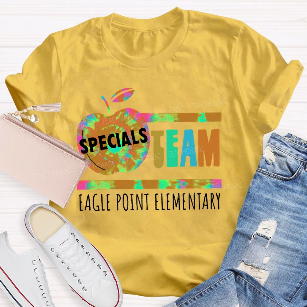 Personalized School Name Specials Team Teacher T-shirt