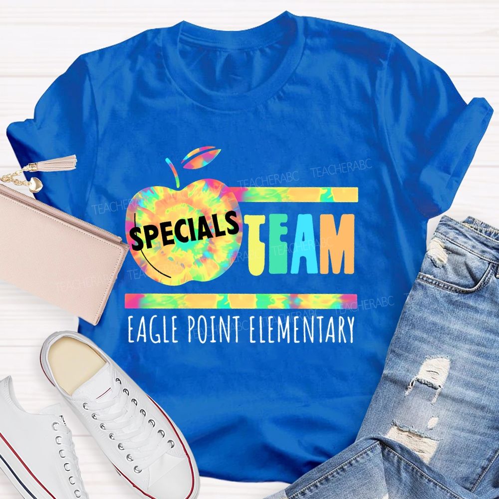 Personalized School Name Specials Team Teacher T-shirt