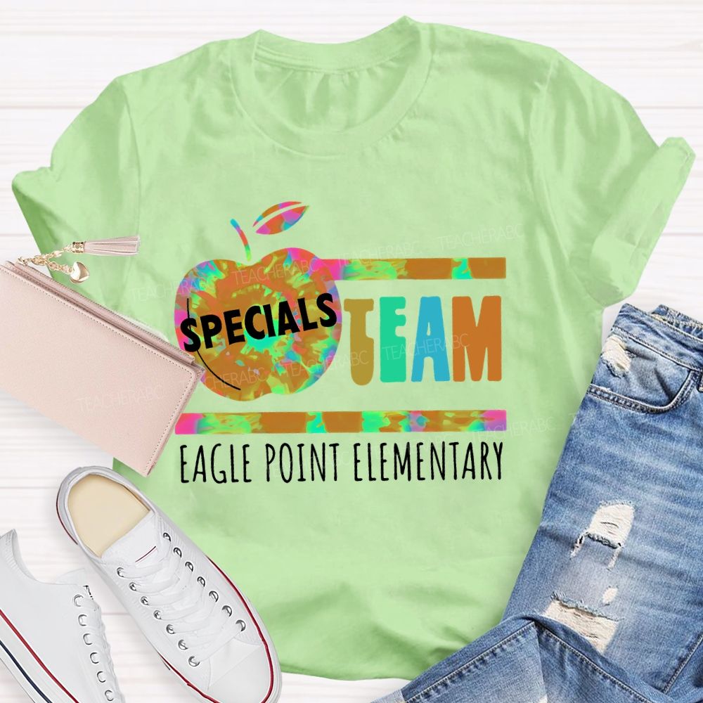 Personalized School Name Specials Team Teacher T-shirt