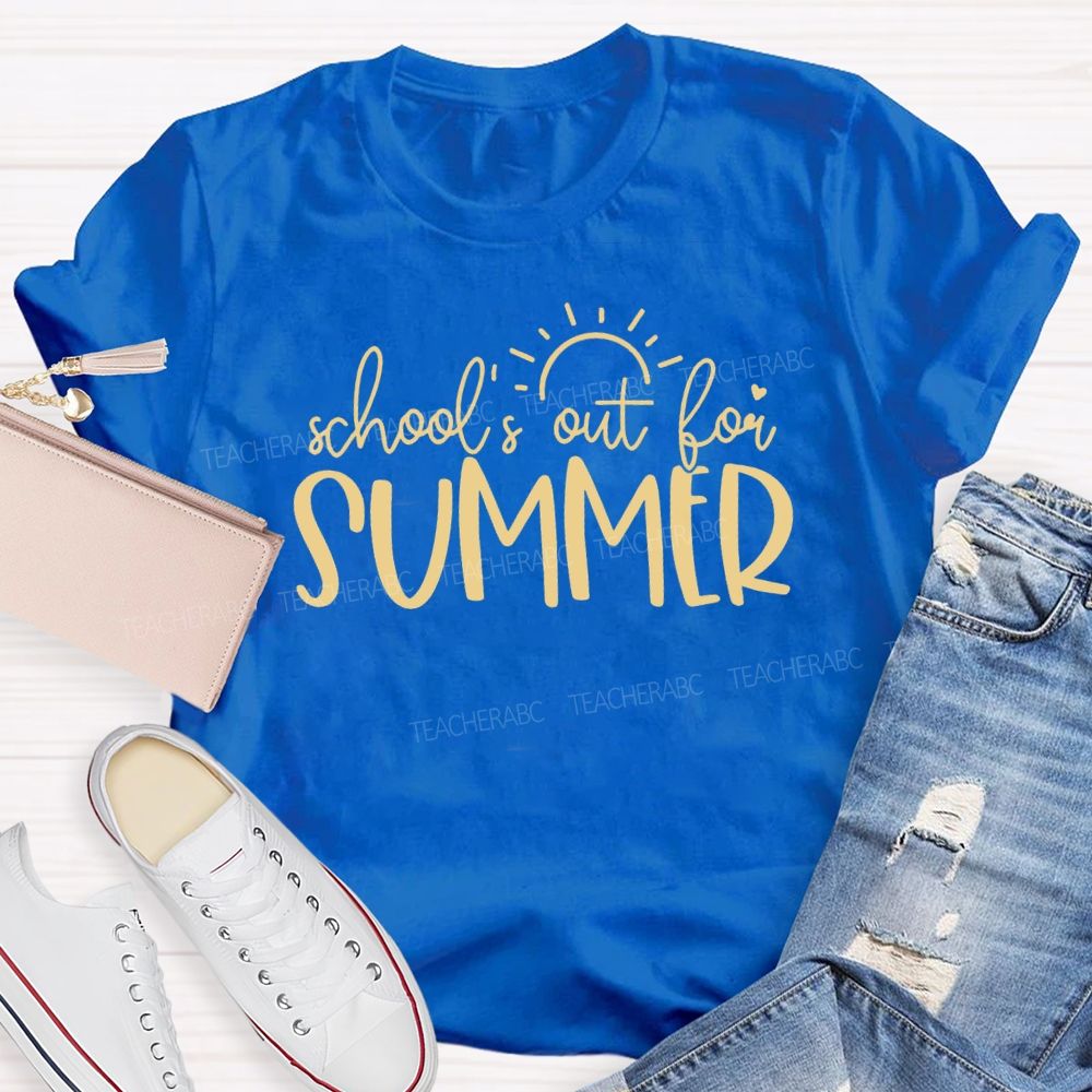 School'S Out For Summer Sunshine Teacher T-Shirt