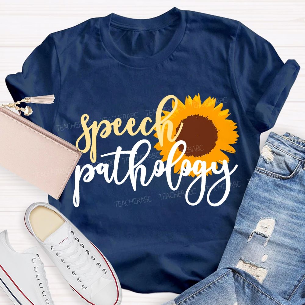 Speech Pathology And Sunflowers Special Education T-shirt