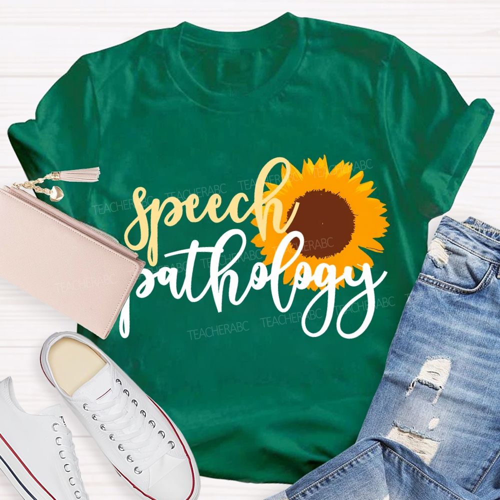 Speech Pathology And Sunflowers Special Education T-shirt