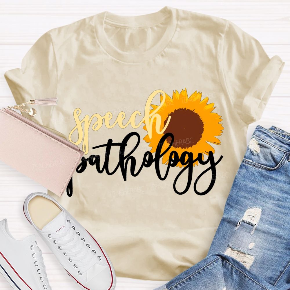 Speech Pathology And Sunflowers Special Education T-shirt