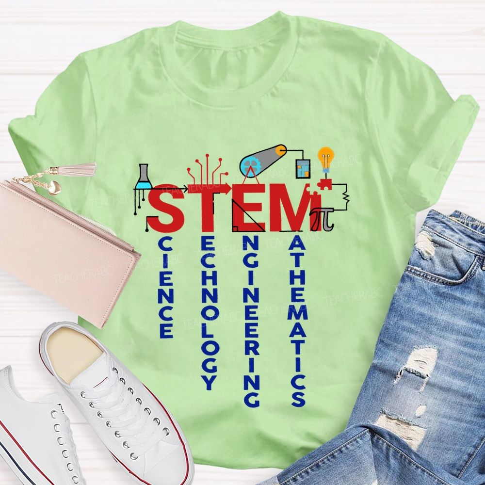 Stem Science Technology Engineering Math Teacher T-shirt
