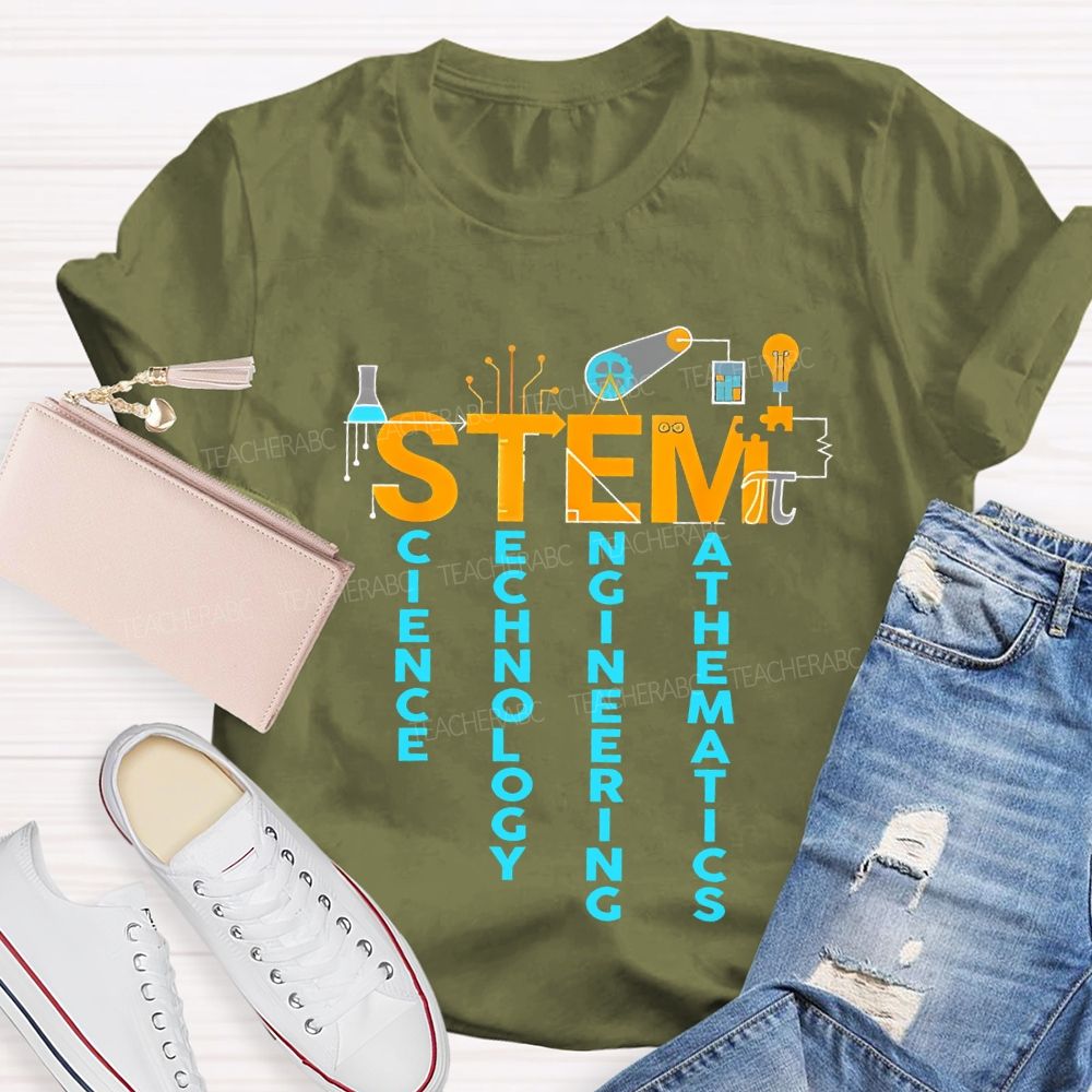 Stem Science Technology Engineering Math Teacher T-shirt