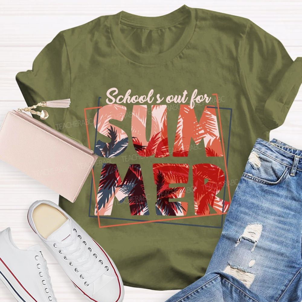 School's Out For Summer Entering Vacation Mode Teacher T-Shirt