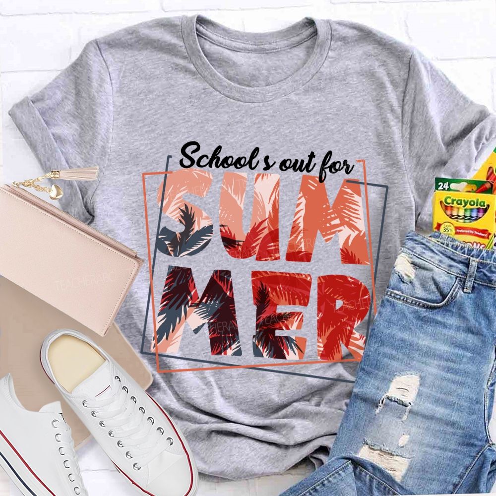 School's Out For Summer Entering Vacation Mode Teacher T-Shirt