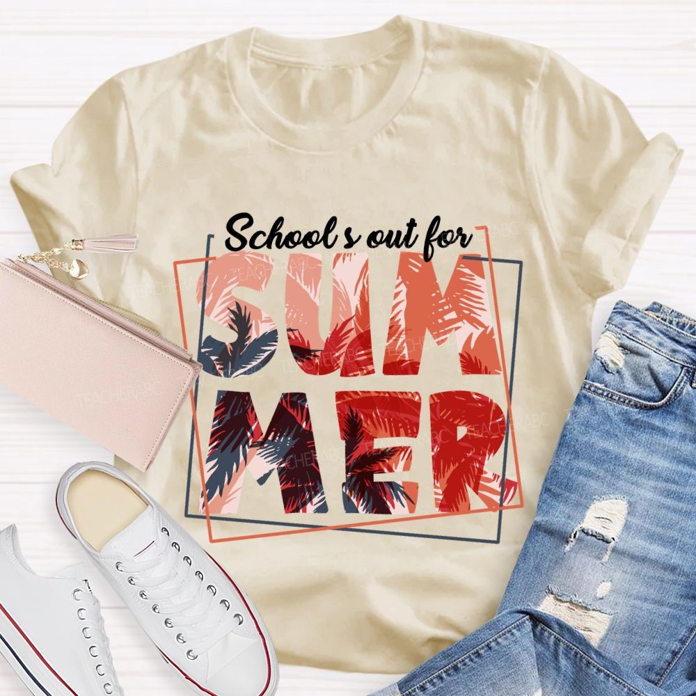 School's Out For Summer Entering Vacation Mode Teacher T-Shirt
