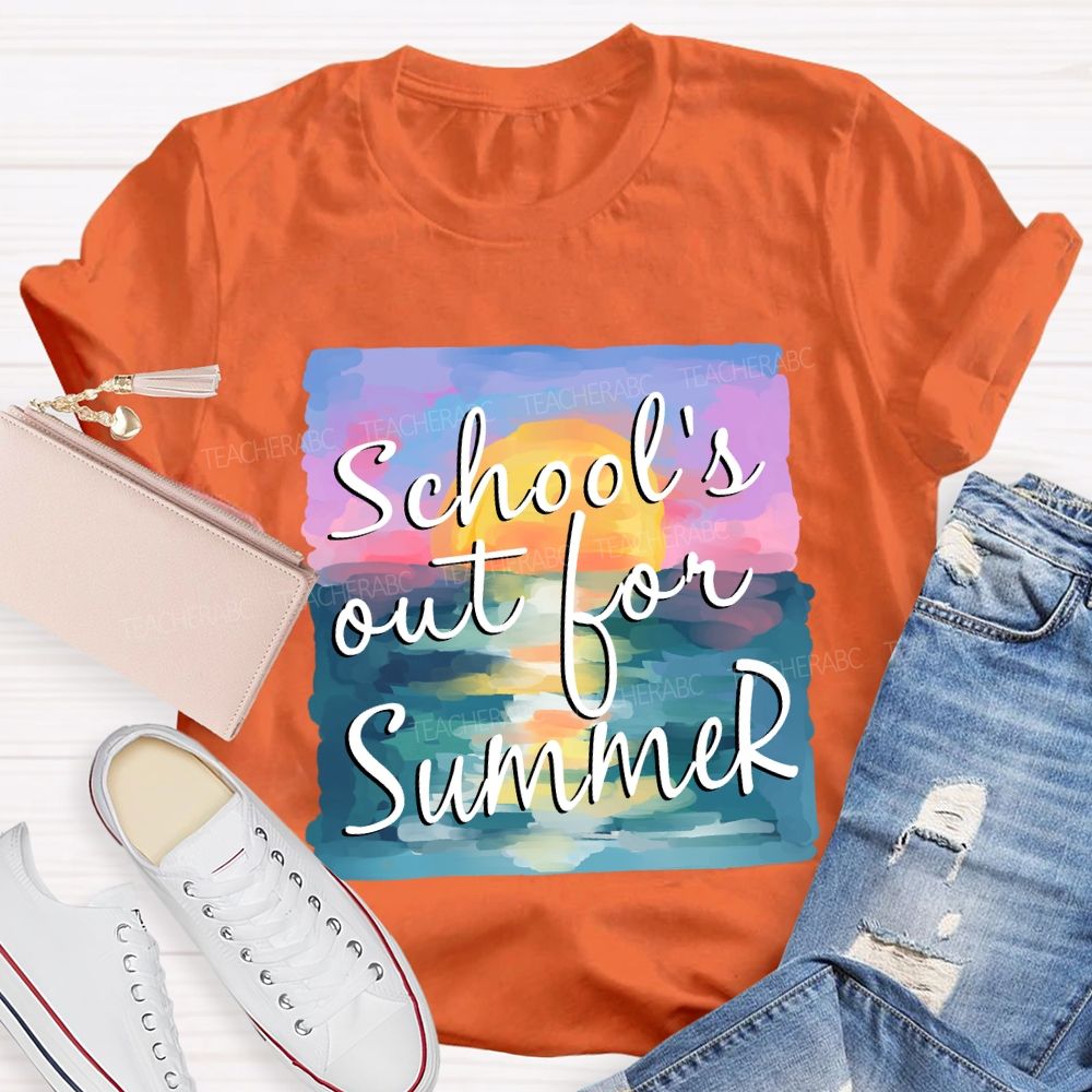 School's Out For Summer Summer Vacation Teacher T-Shirt