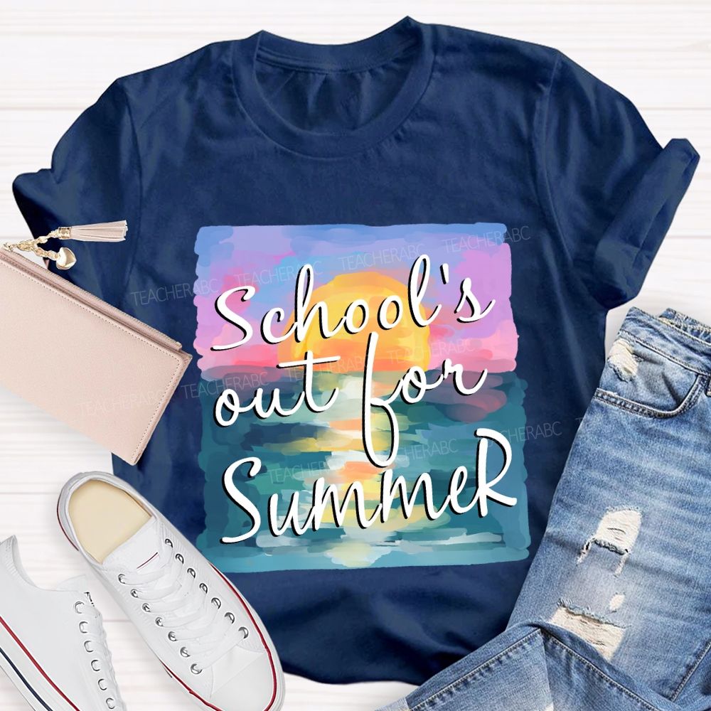 School's Out For Summer Summer Vacation Teacher T-Shirt