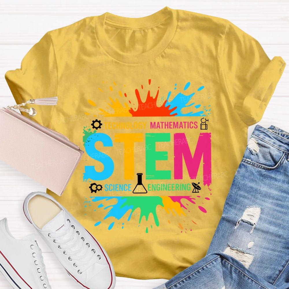 Stem Science Technology Math Engineering Teacher T-shirt