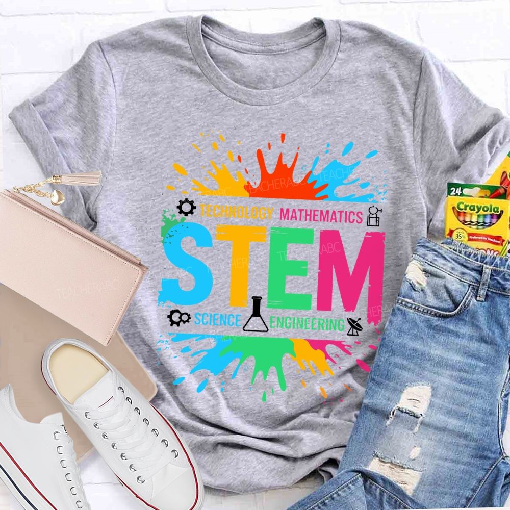 Stem Science Technology Math Engineering Teacher T-shirt