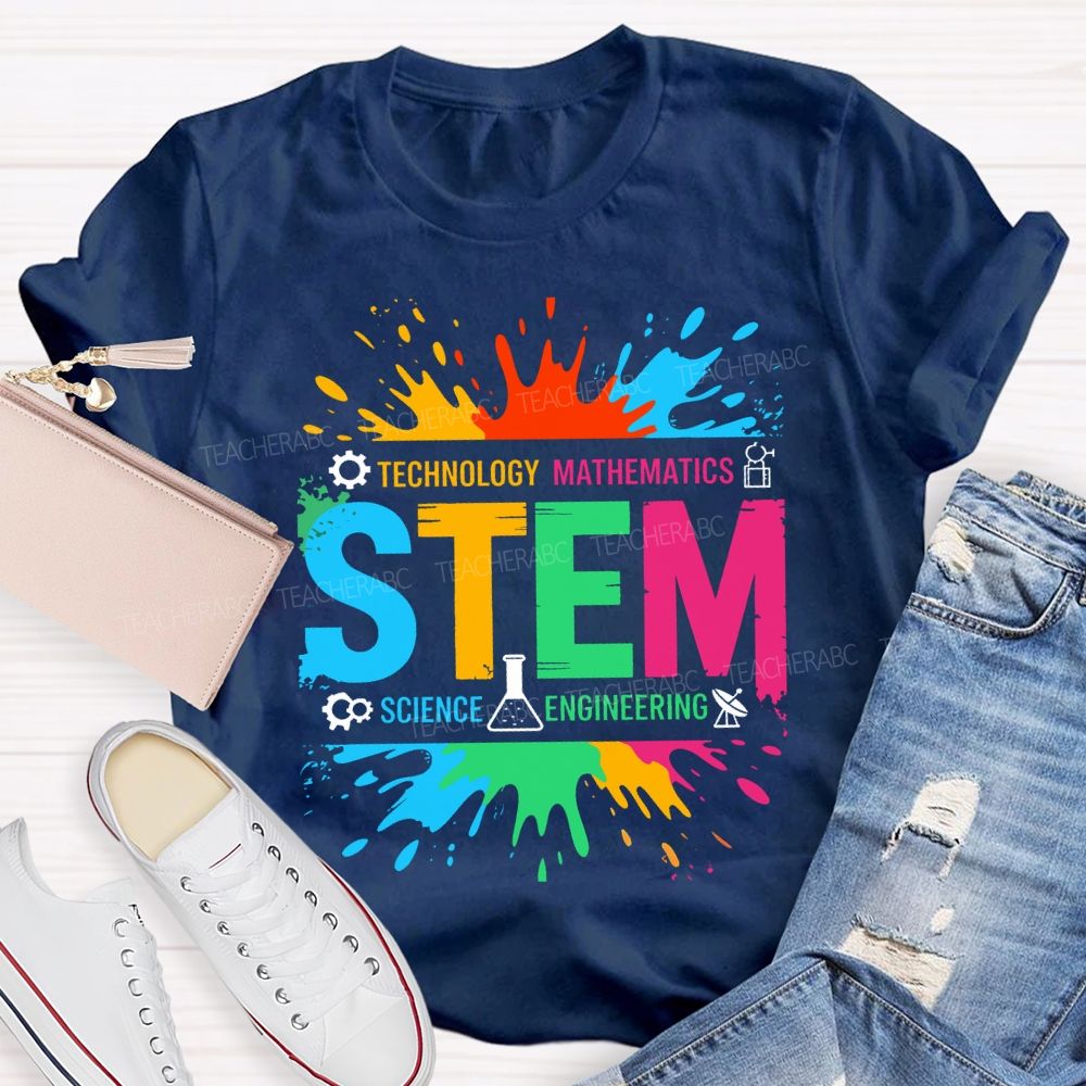 Stem Science Technology Math Engineering Teacher T-shirt