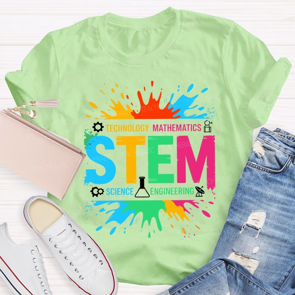 Stem Science Technology Math Engineering Teacher T-shirt
