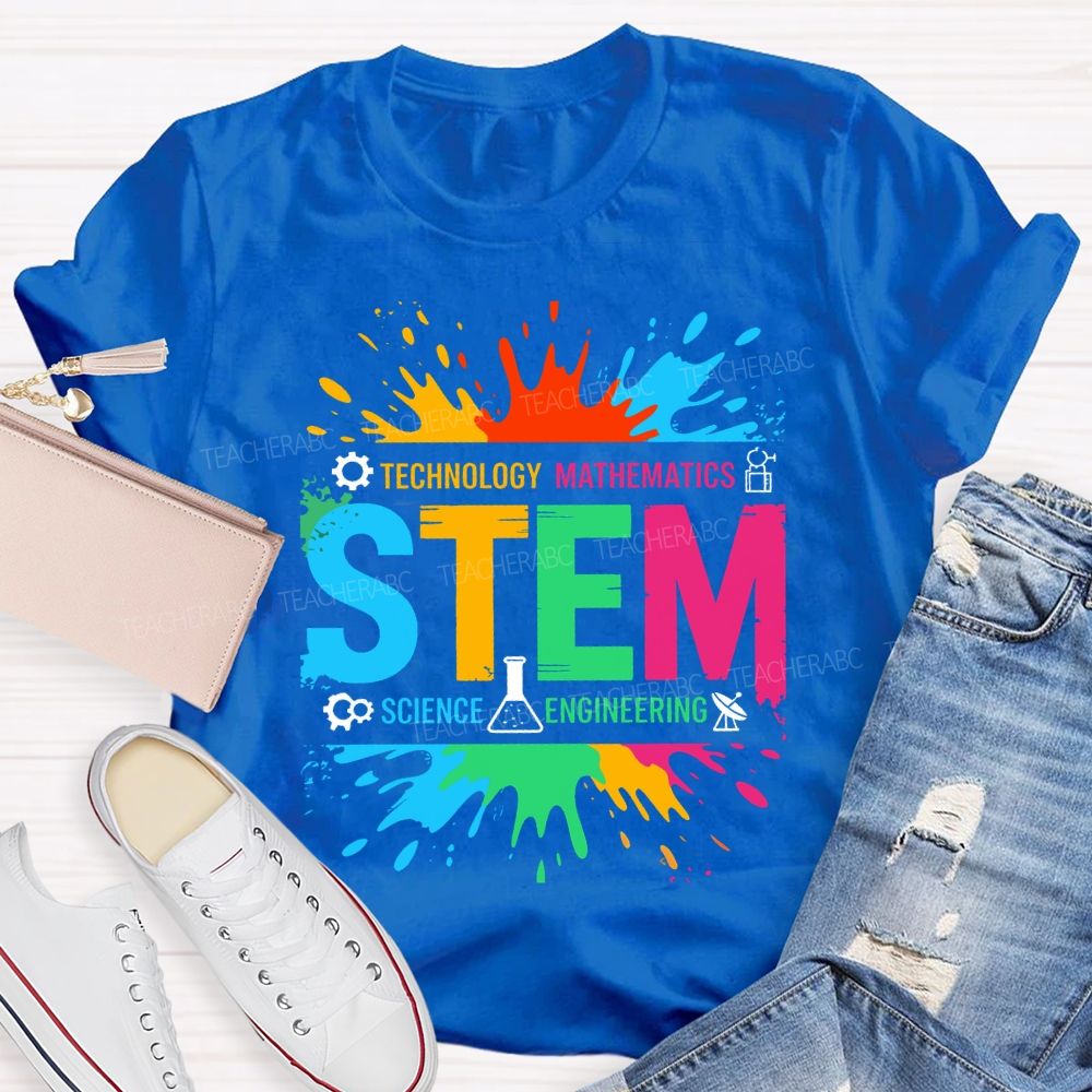 Stem Science Technology Math Engineering Teacher T-shirt