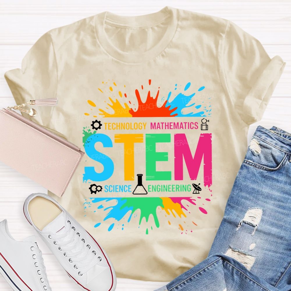 Stem Science Technology Math Engineering Teacher T-shirt