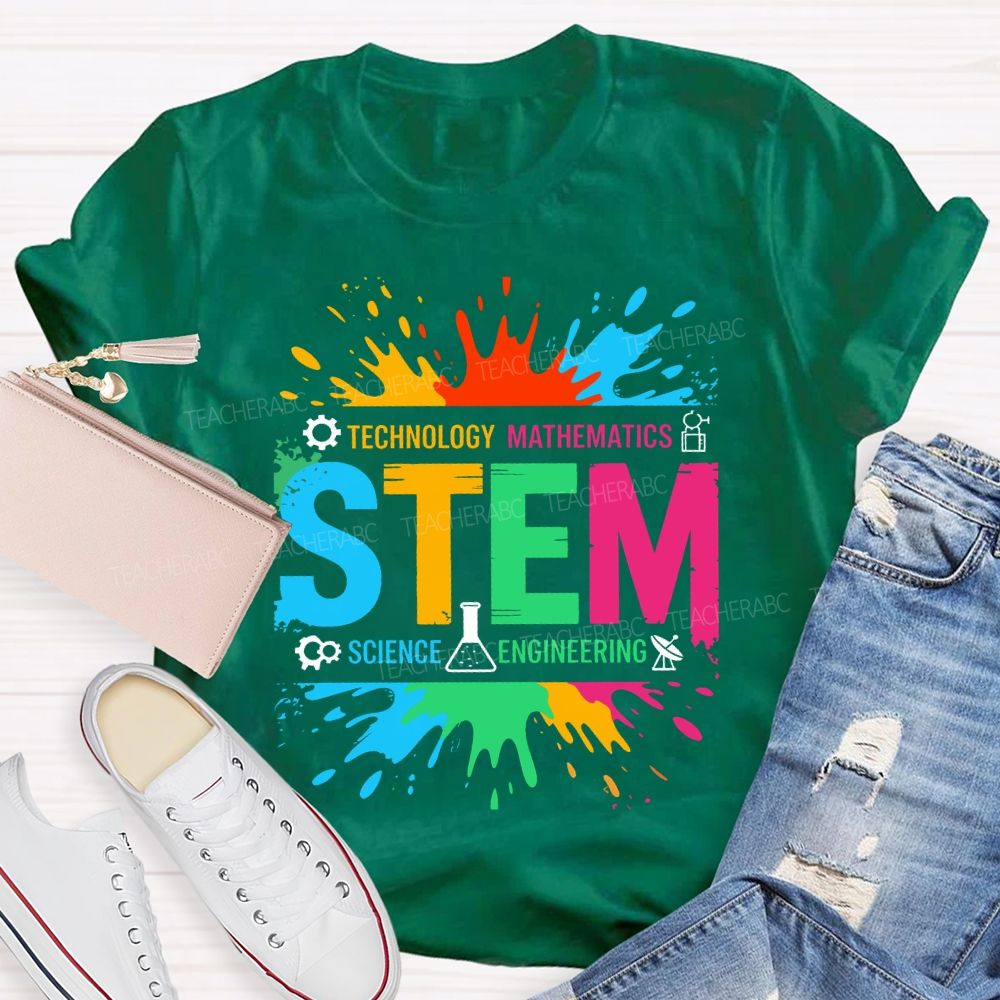 Stem Science Technology Math Engineering Teacher T-shirt