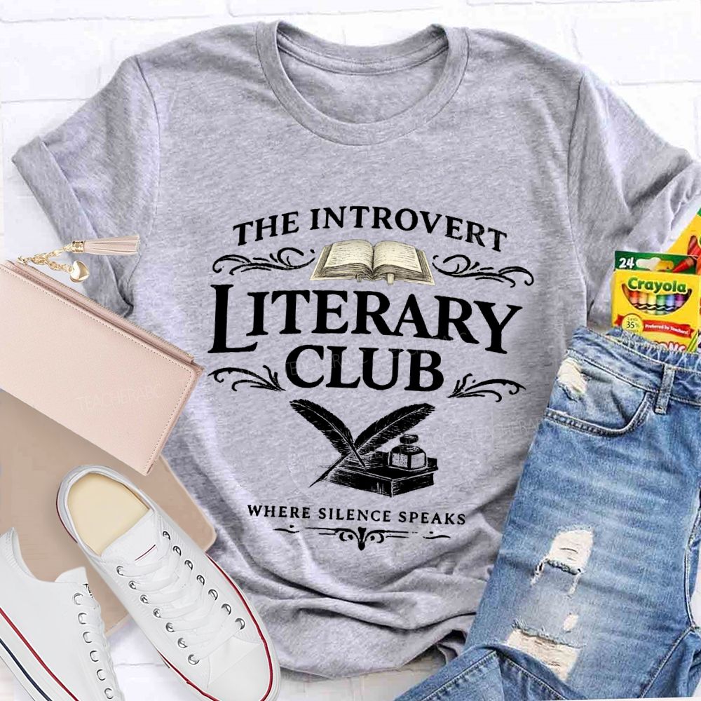 The Introvert Literary Club Teacher T-shirt