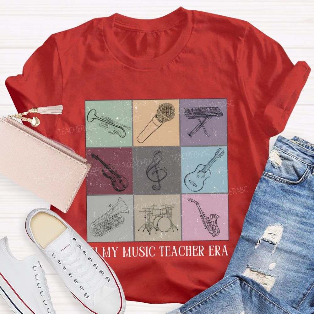 In My Music Teacher Era Teacher T-shirt
