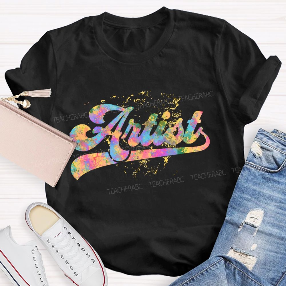 Artist Graphics Letters Teacher T-shirt